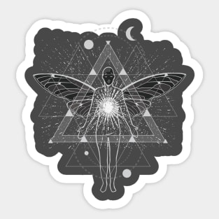 Geometric astral trip Design Sticker